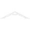 Ekena Millwork Pitch Cena Architectural Grade PVC Gable Pediment, 48"W x 12"H x 1"P (6/12) GPP048X012X100CEN - alternate 5
